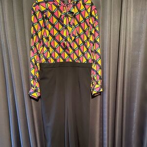 New York and Company Jumpsuit with open back and with bow